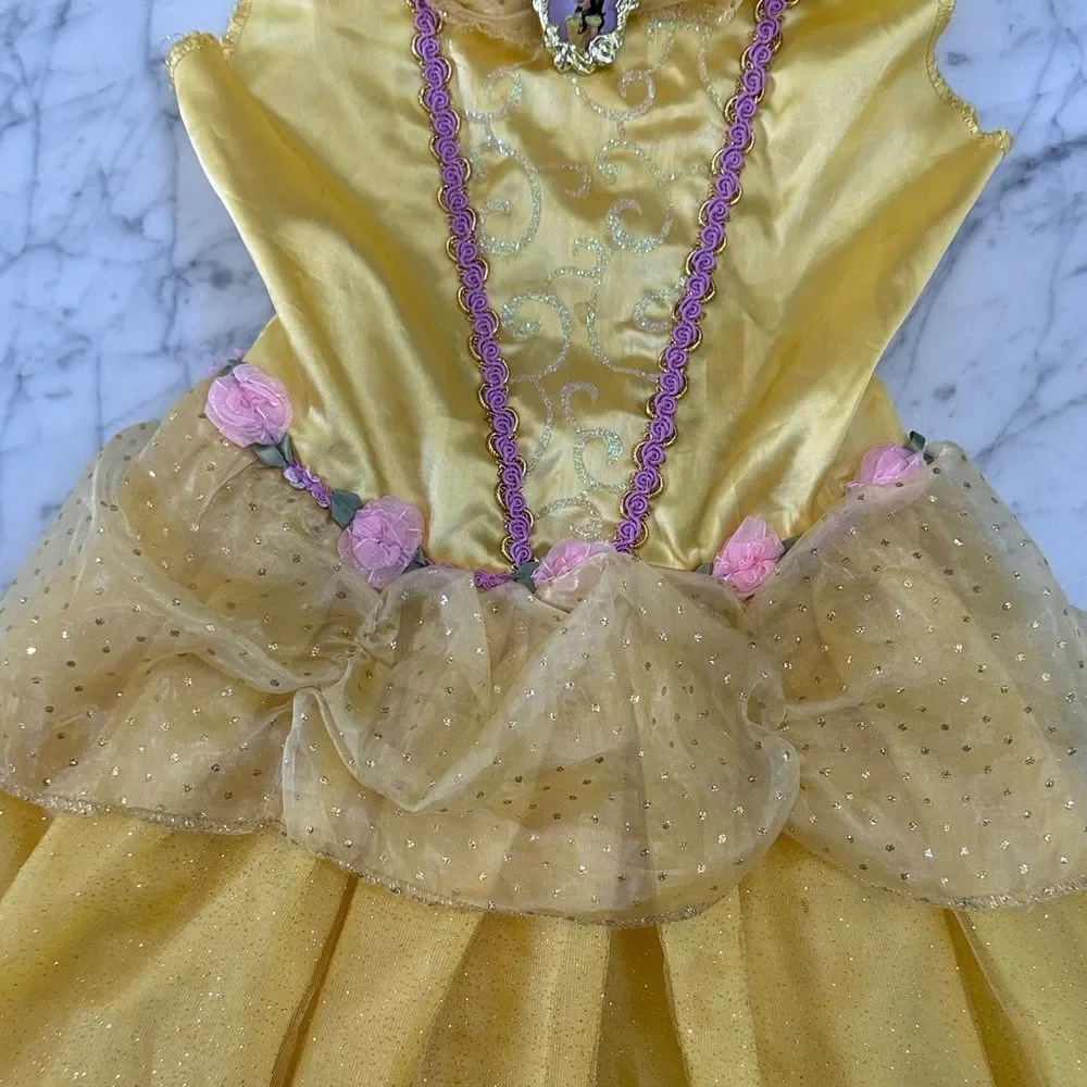 Beauty and the Beast Belle Princess Dress Costume Sz 4-6 Y